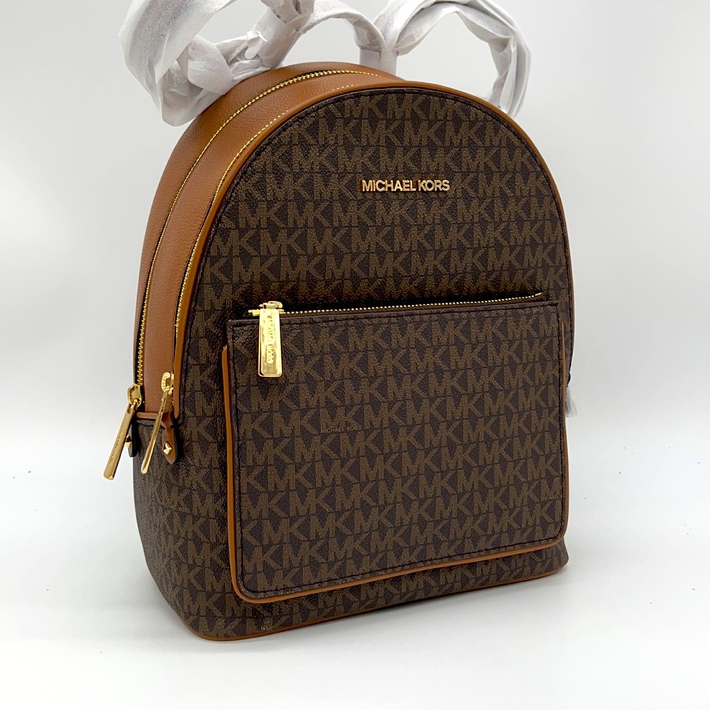 Michael Kors Medium Adina Backpack Brown - Picture 2 of 13